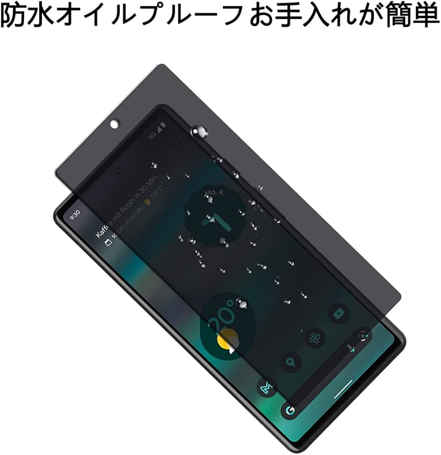 Amazon | For Google Pixel 6A ガラスフィルム 覗き見防止